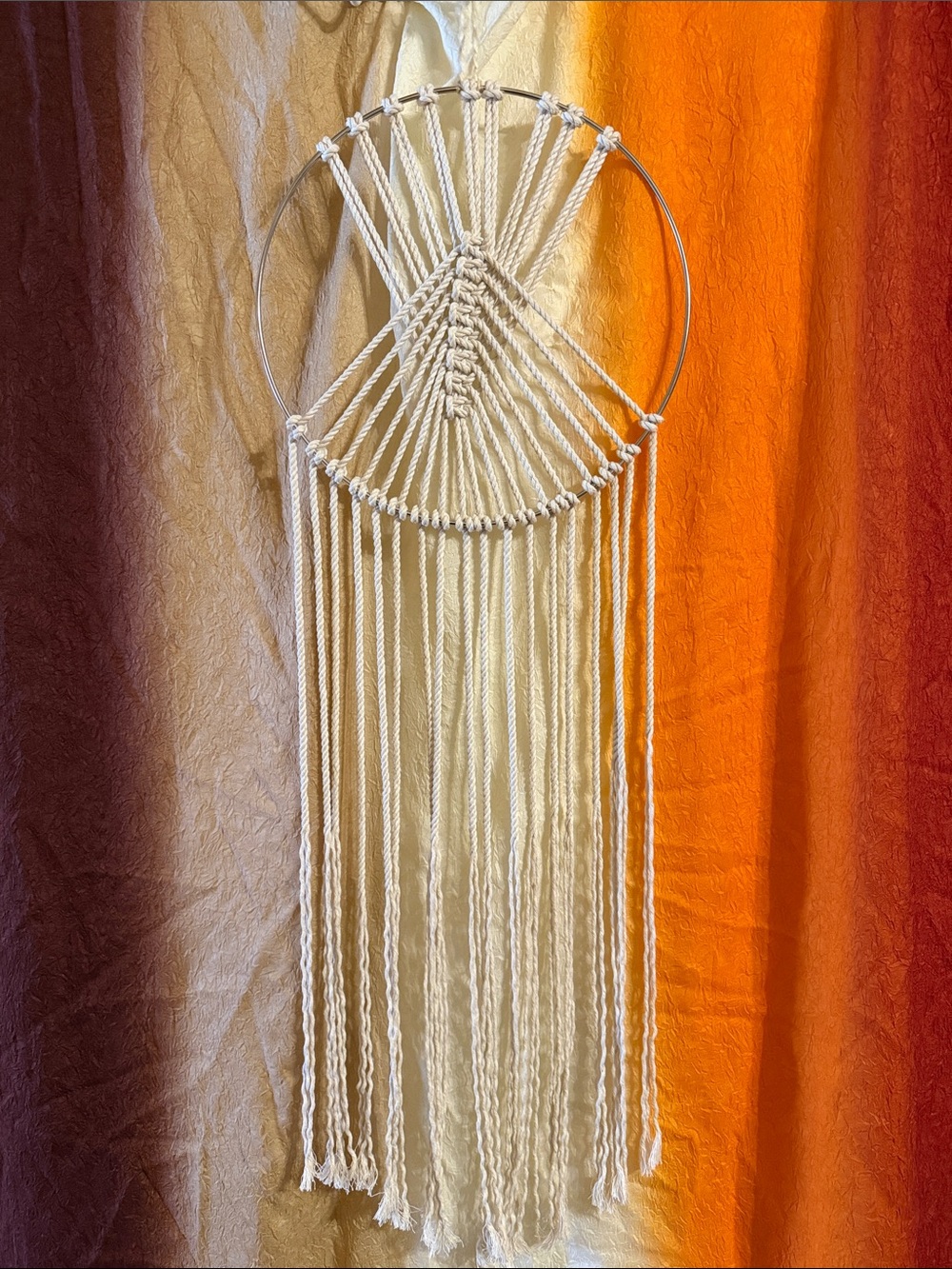 Boho Macrame - Cream Rope Dreamcatcher